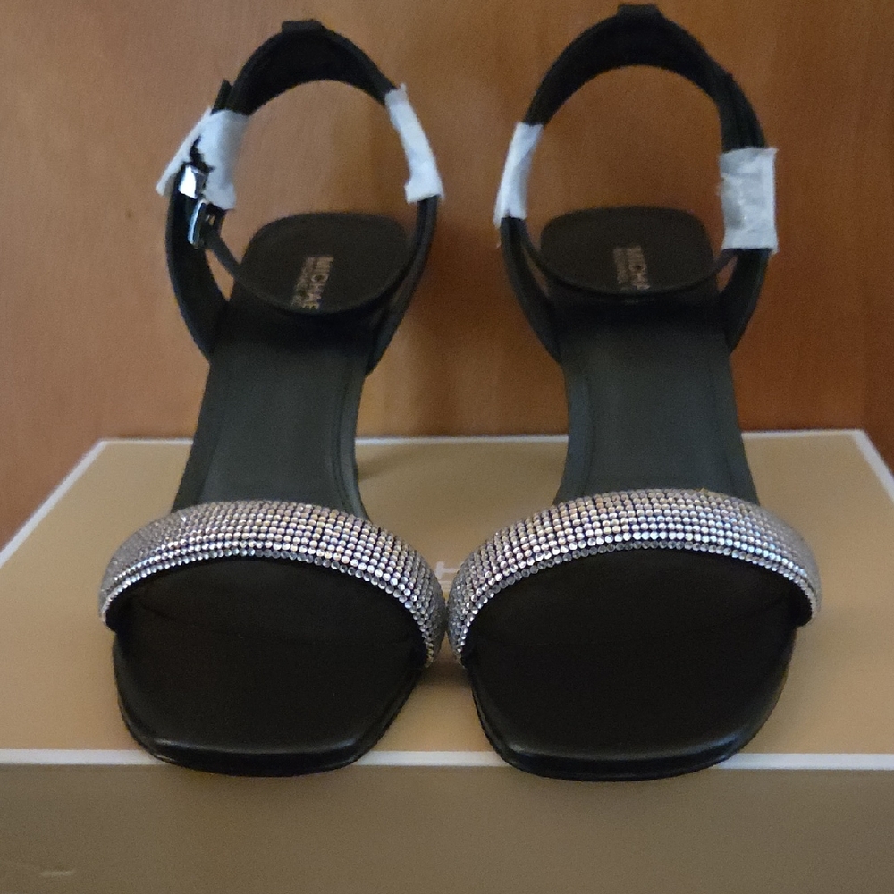 Michael Kors Black and Silver Heels